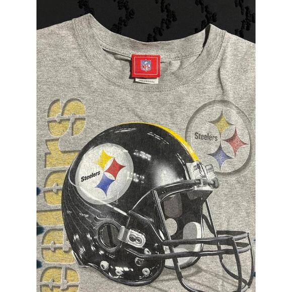 Vintage NFL Pittsburgh Steelers Retro Y2K Black / Yellow Tie-Dye T-shirt Medium - Picture 2 of 9